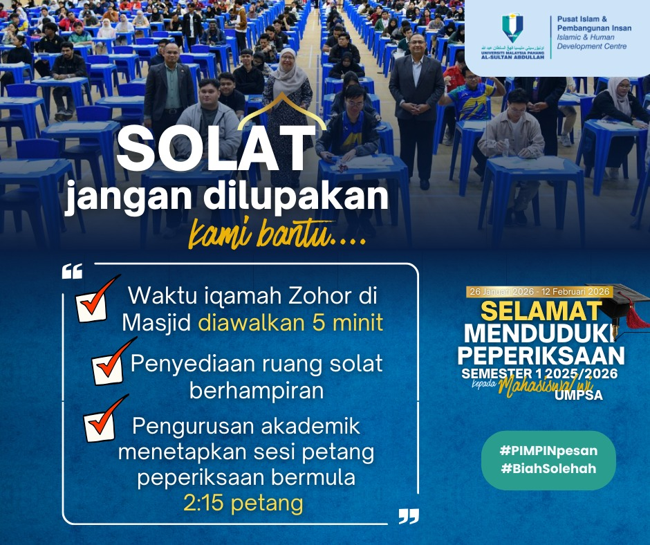 Isu Solat Zohor Ketika Minggu Peperiksaan